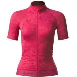 Rare Lululemon Leader of the Pack Cycle Top Pink Size 10